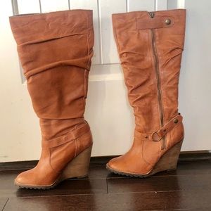 Bakers Knee High Wedge Boots